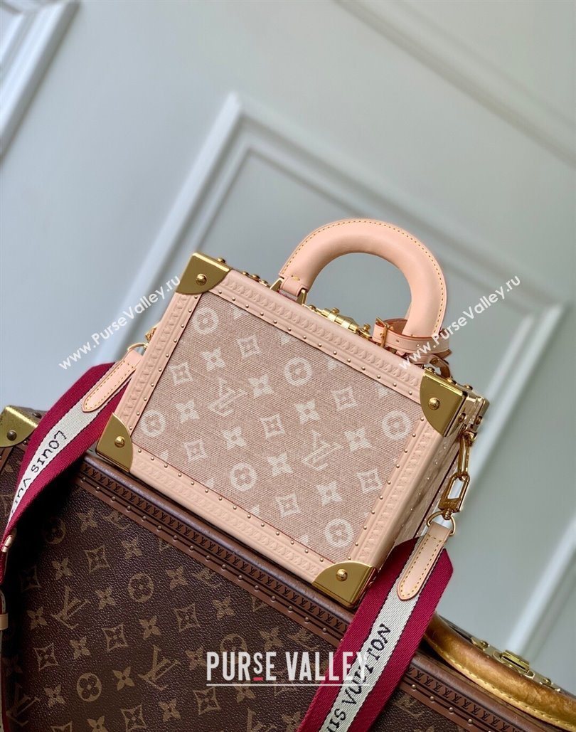 Louis Vuitton Petite Valise Box Bag in Beige Meowgram Canvas 2025 M14592 (KI-251125113)