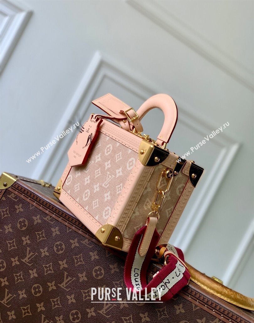 Louis Vuitton Petite Valise Box Bag in Beige Meowgram Canvas 2025 M14592 (KI-251125113)