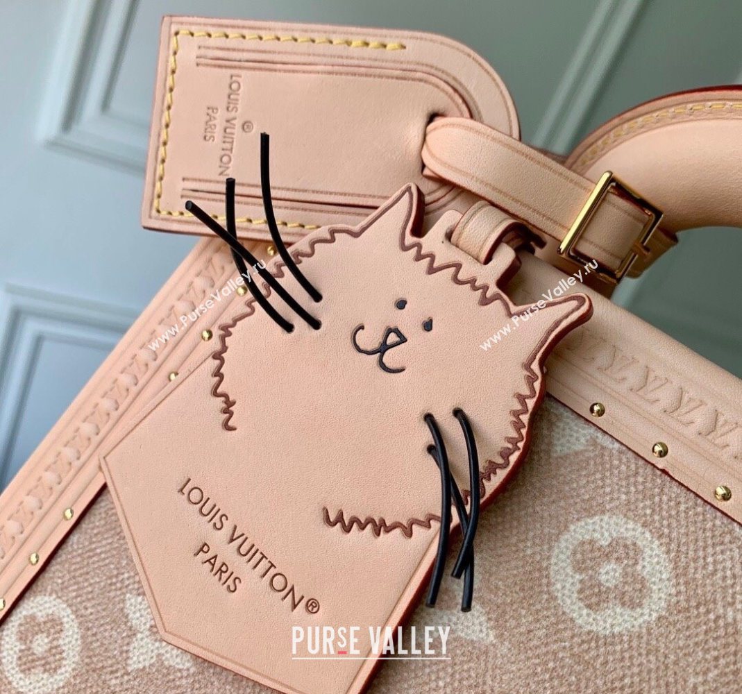 Louis Vuitton Petite Valise Box Bag in Beige Meowgram Canvas 2025 M14592 (KI-251125113)