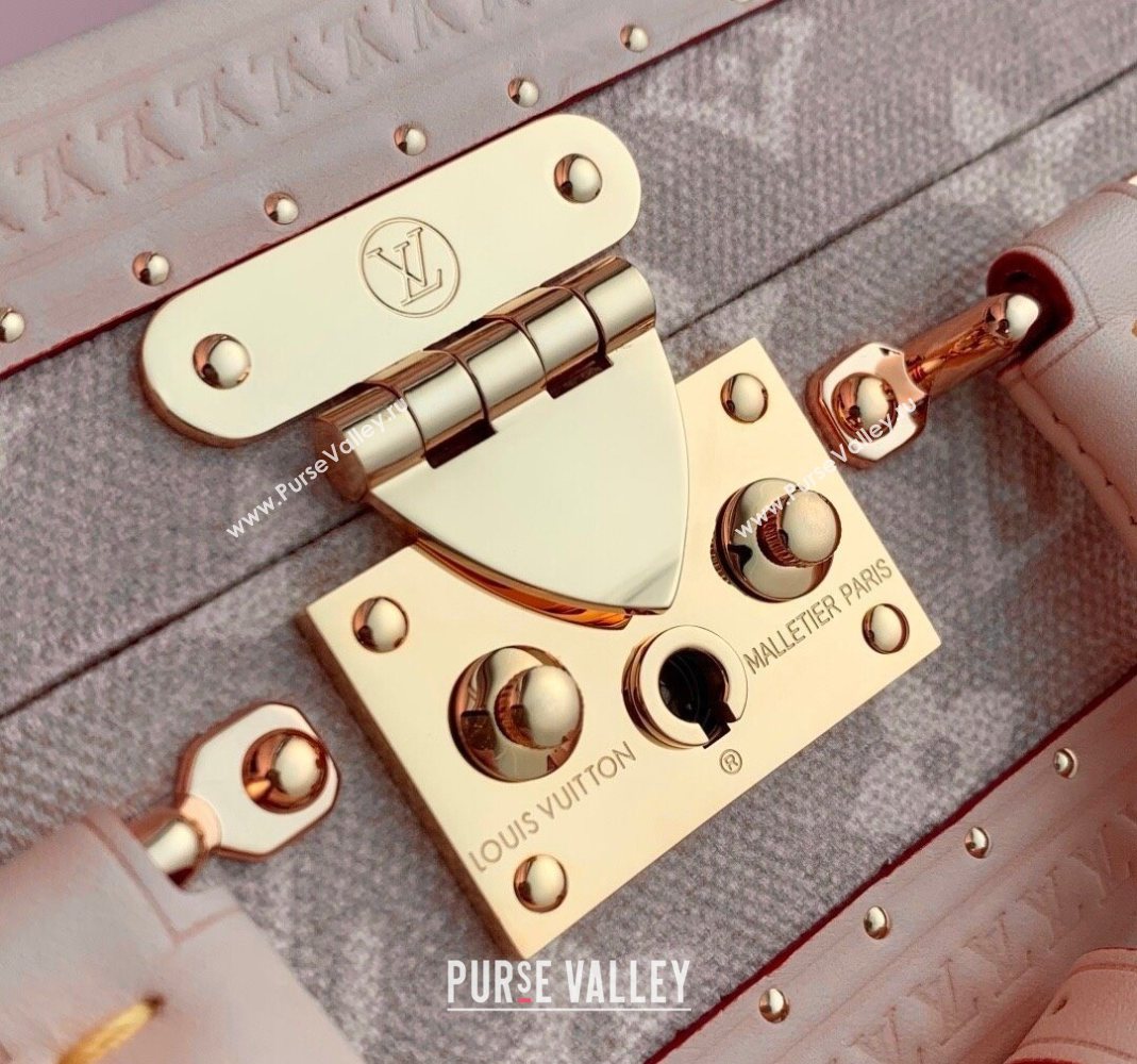 Louis Vuitton Petite Valise Box Bag in Beige Meowgram Canvas 2025 M14592 (KI-251125113)