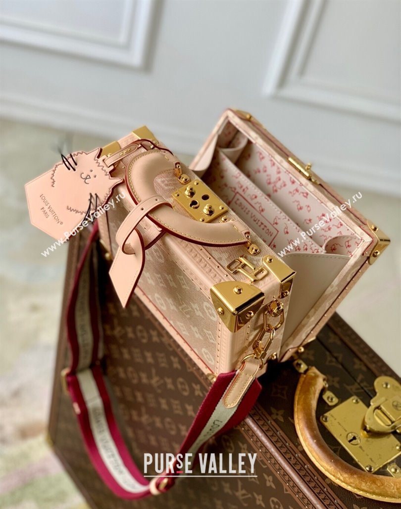 Louis Vuitton Petite Valise Box Bag in Beige Meowgram Canvas 2025 M14592 (KI-251125113)