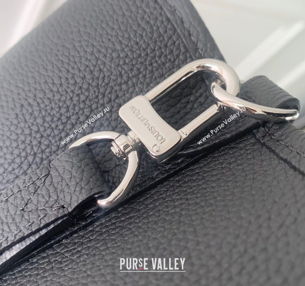 Louis Vuitton Neverfull Inside Out BB Tote Bag M12099 Black Leather/Monogram Eclipse Canvas 2025 (KI-251125084)