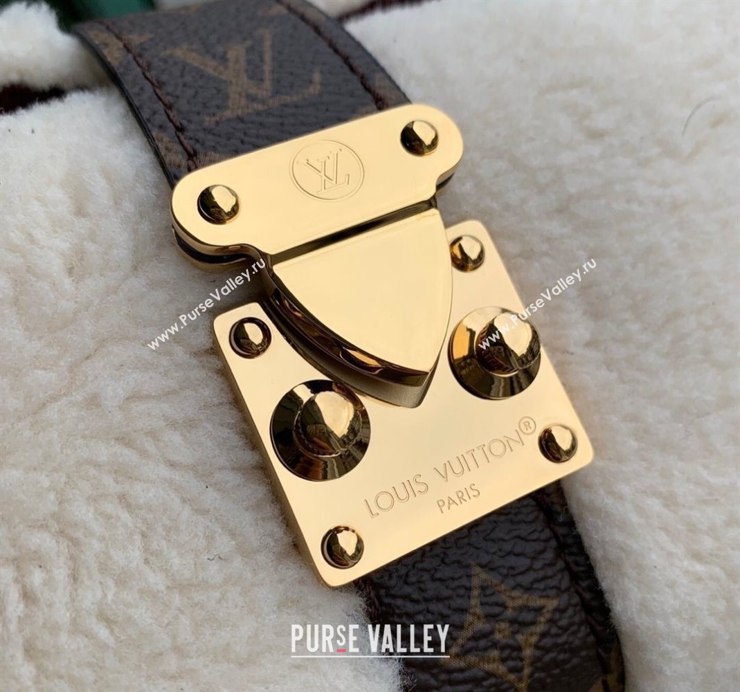 Louis Vuitton Pochette Mia Shoulder Bag in Creme White Shearling M26245 2025 (KI-251126009)