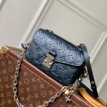 Louis Vuitton Pochette Metis East West Bag in Shimmery Ink Monogram Leather 2025 M26456 (KI-251126010)