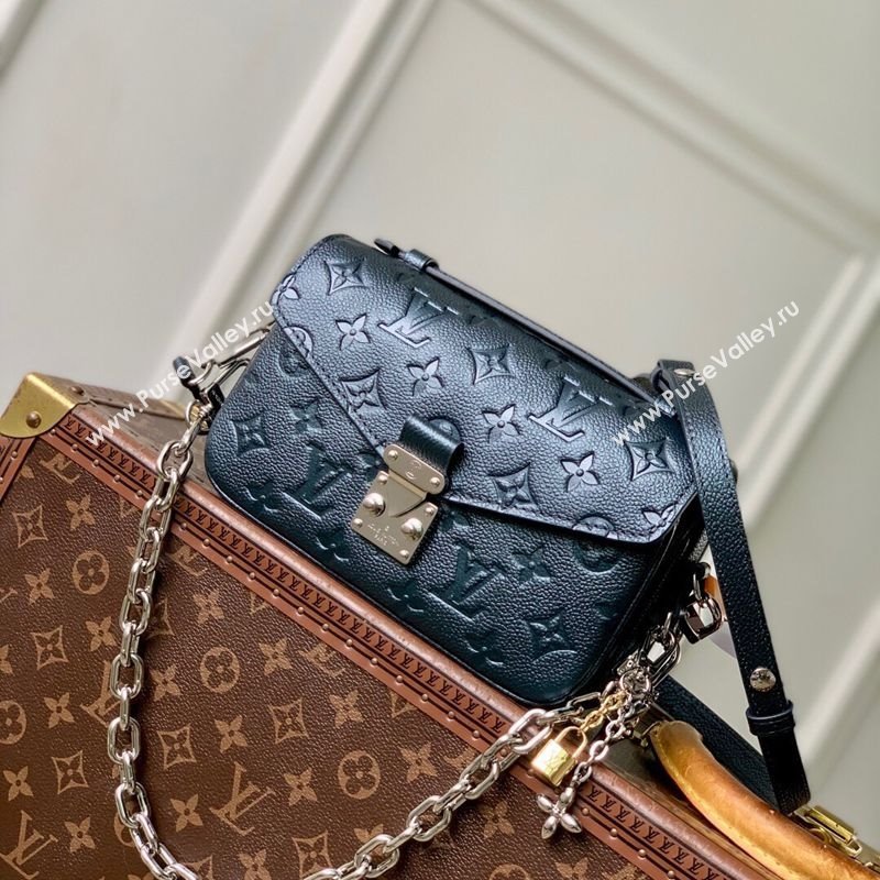 Louis Vuitton Pochette Metis East West Bag in Shimmery Ink Monogram Leather 2025 M26456 (KI-251126010)