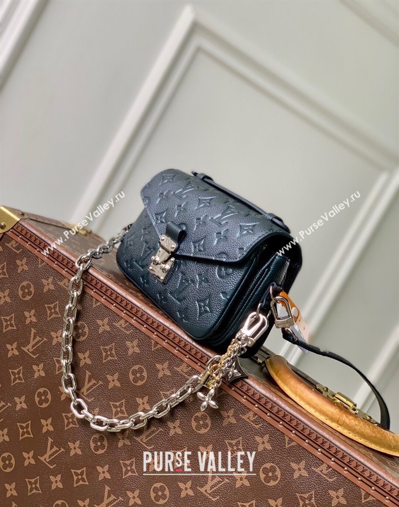 Louis Vuitton Pochette Metis East West Bag in Shimmery Ink Monogram Leather 2025 M26456 (KI-251126010)