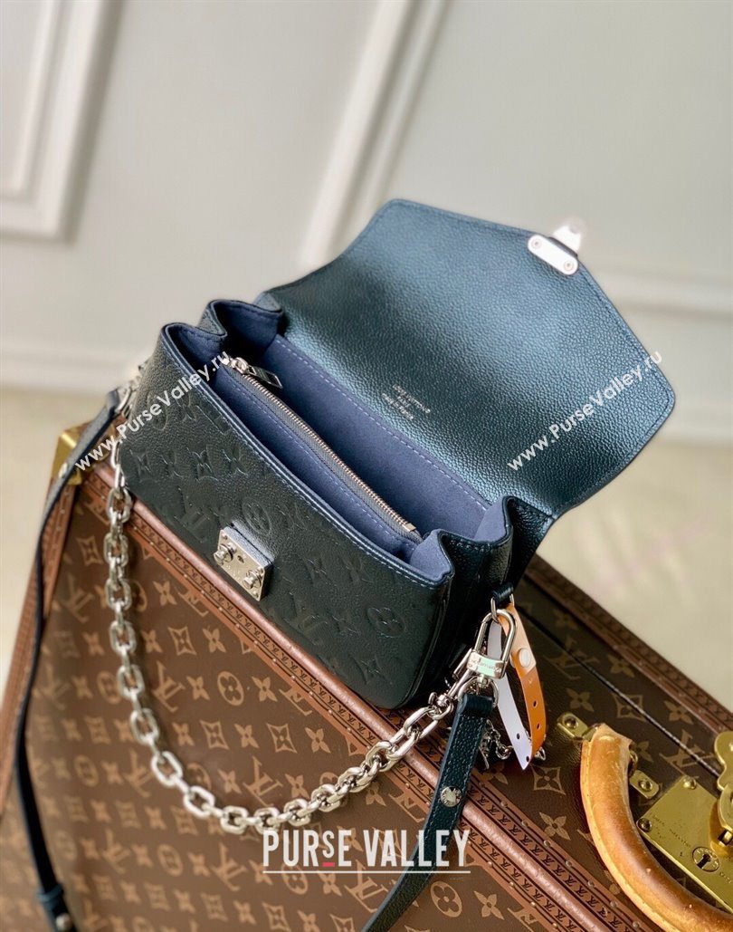 Louis Vuitton Pochette Metis East West Bag in Shimmery Ink Monogram Leather 2025 M26456 (KI-251126010)