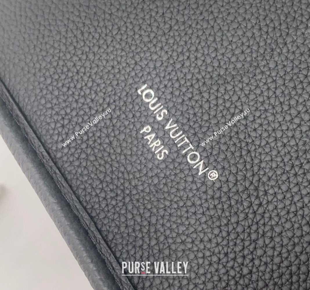 Louis Vuitton Neverfull Inside Out BB Tote Bag M12099 Black Leather/Monogram Eclipse Canvas 2025 (KI-251125084)