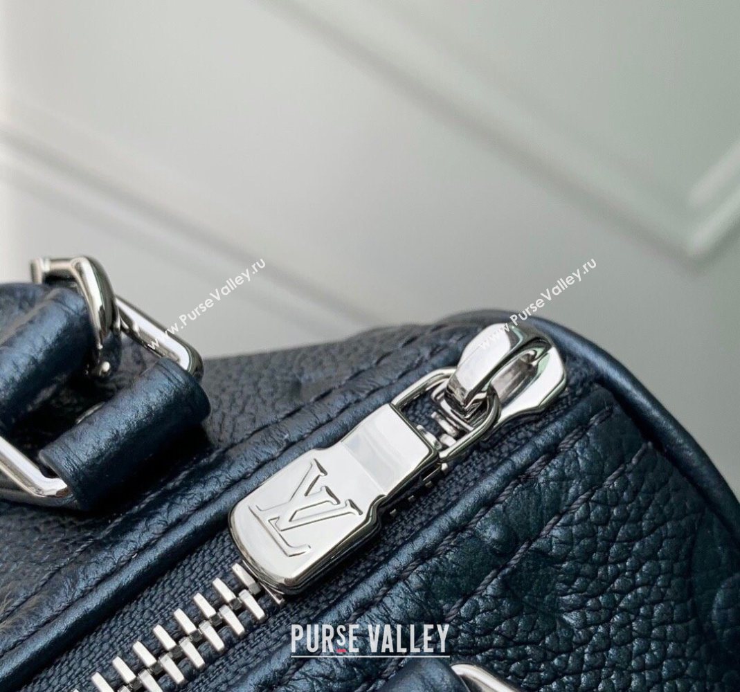 Louis Vuitton Nano Speedy Bag in Monogram Leather Shimmery Ink Blue 2025 M26510 (KI-251126012)