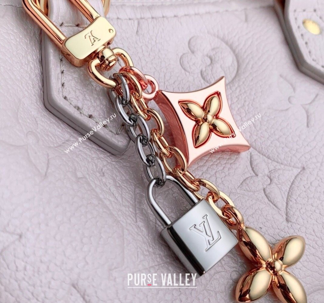 Louis Vuitton Nano Speedy Bag in Monogram Leather Snowy Pearl Pink 2025 M27107 (KI-251126013)