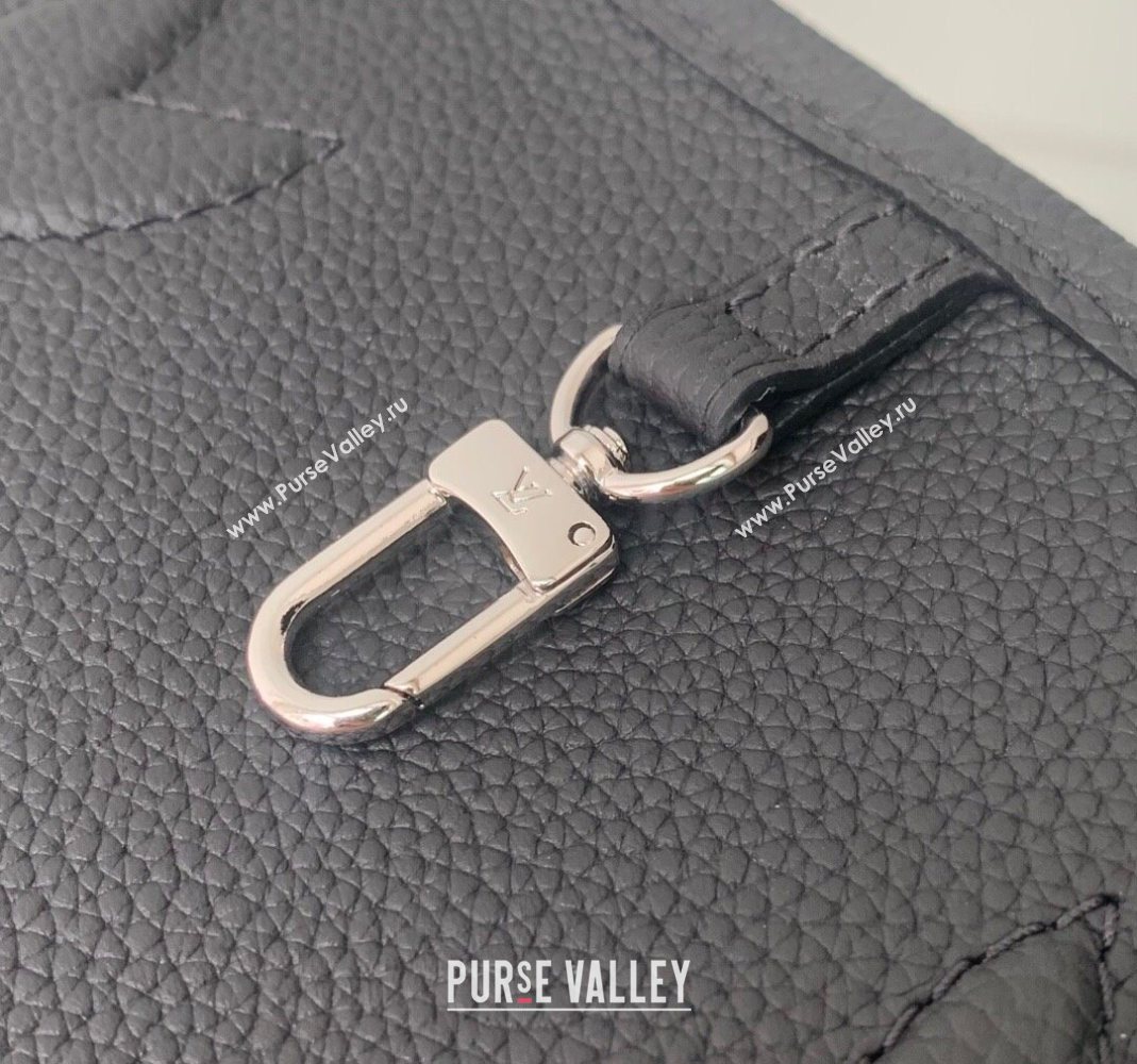 Louis Vuitton Neverfull Inside Out BB Tote Bag M12099 Black Leather/Monogram Eclipse Canvas 2025 (KI-251125084)