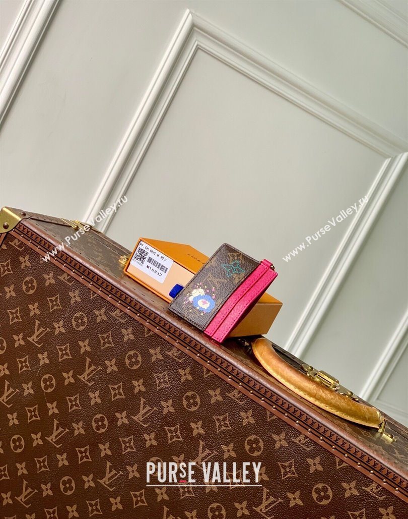 Louis Vuitton LV Charms Card Holder Wallet Vivienne Winter Holiday/Pink 2025 M15332 (KI-251125099)