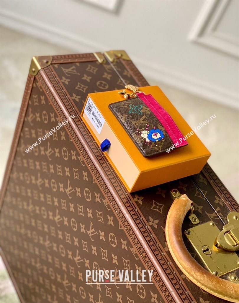 Louis Vuitton LV Charms Card Holder Wallet Vivienne Winter Holiday/Pink 2025 M15332 (KI-251125099)