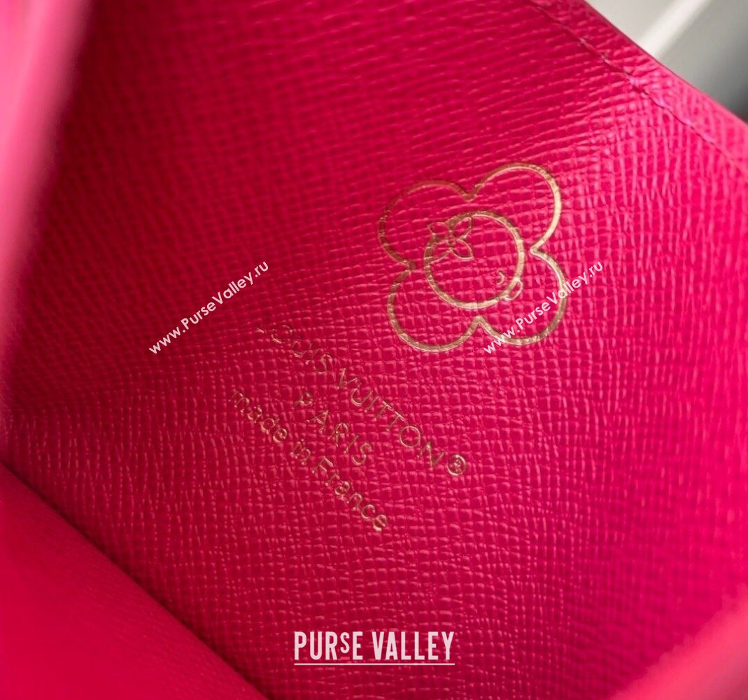 Louis Vuitton LV Charms Card Holder Wallet Vivienne Winter Holiday/Pink 2025 M15332 (KI-251125099)