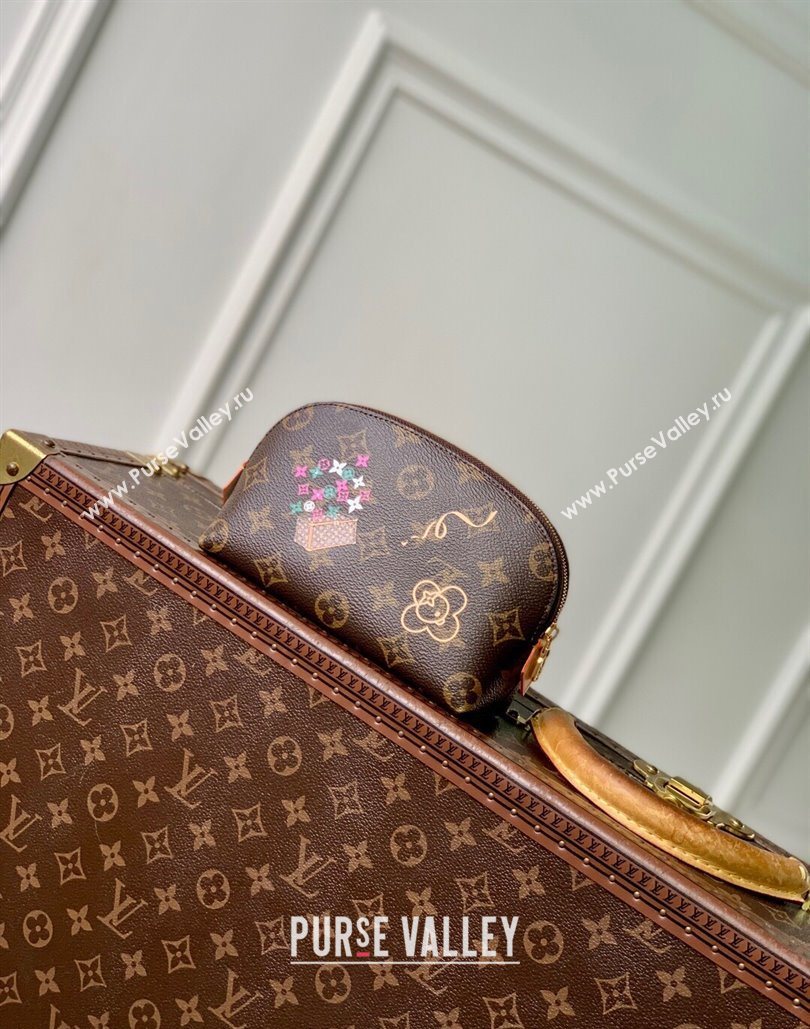 Louis Vuitton Cosmetic Pouch PM Vivienne/Fuchsia Pink 2025 M15359 (KI-251125101)