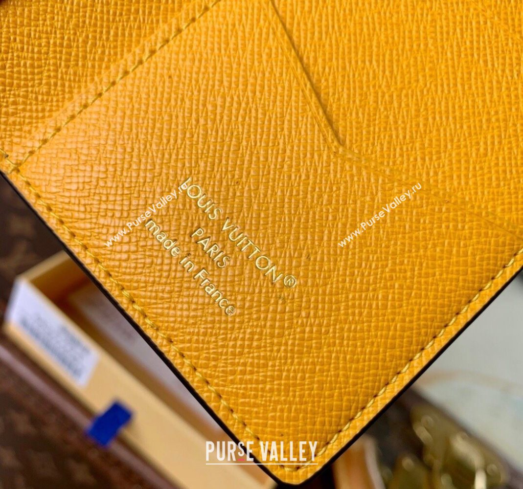 Louis Vuitton Pocket Organizer Wallet in Blue Stripes Monogram Heritage Canvas 2025 M25794 (KI-251126017)