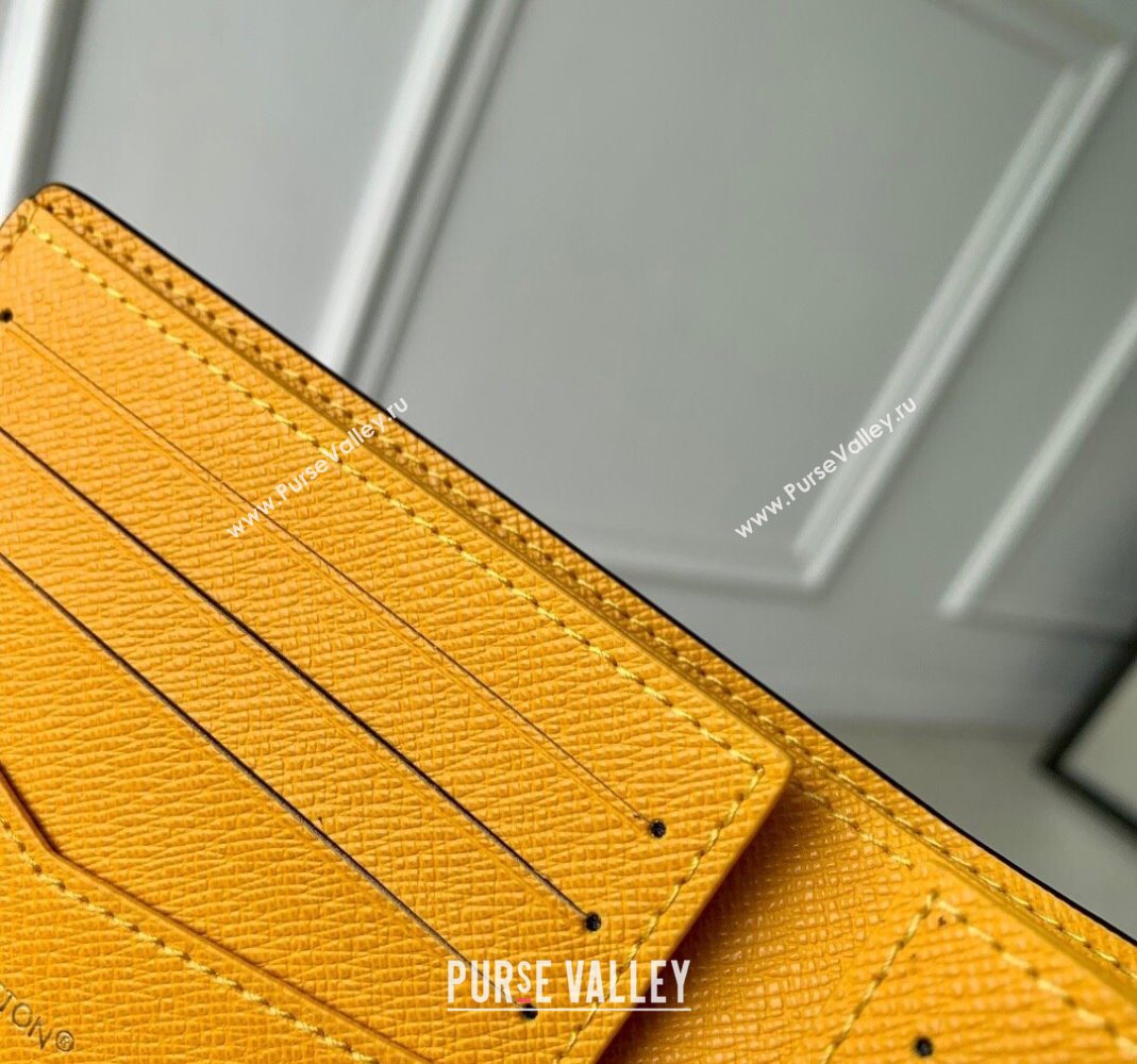 Louis Vuitton Slender Wallet in Blue Stripes Monogram Heritage Canvas 2025 M25795 (KI-251126018)