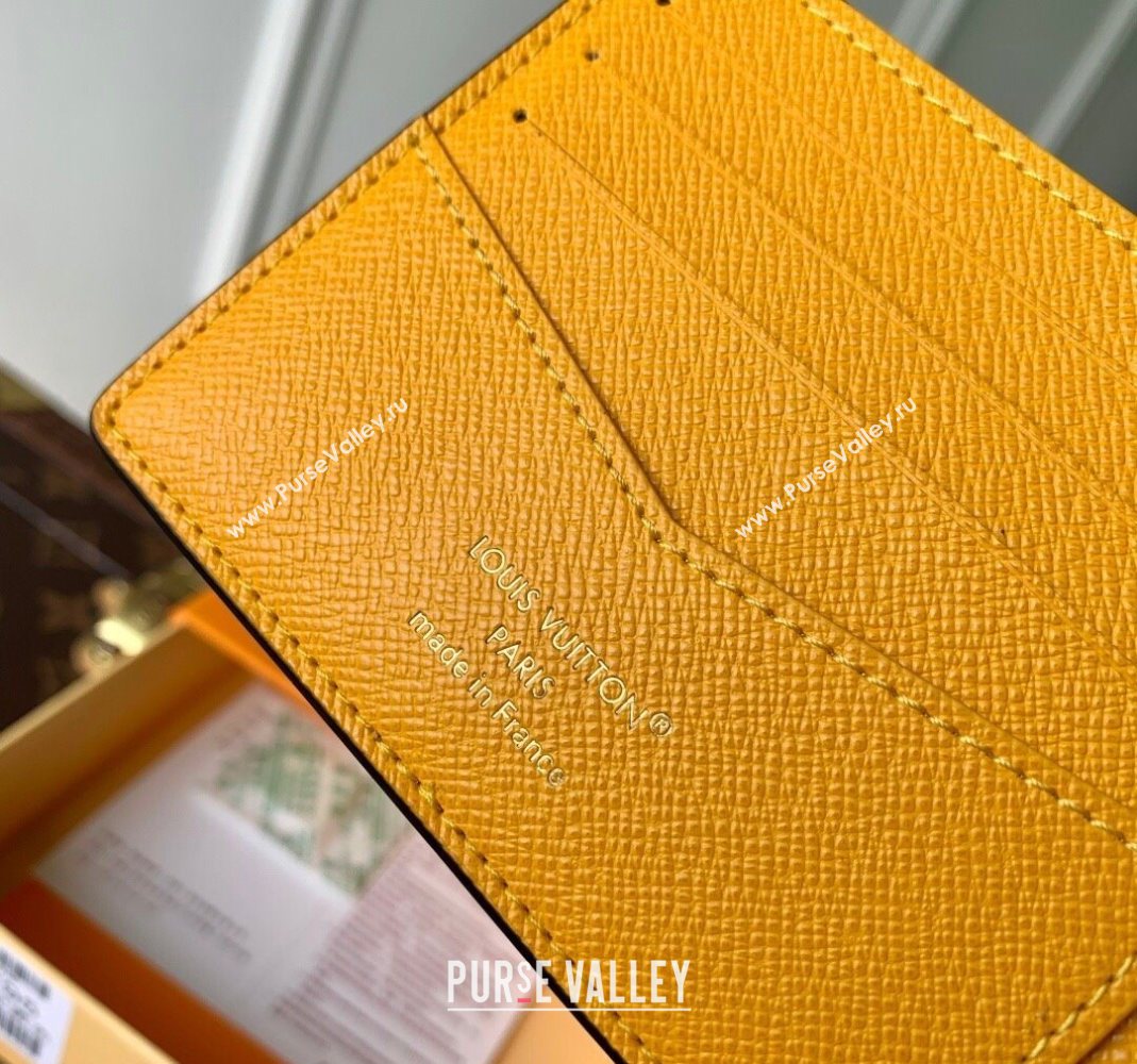 Louis Vuitton Slender Wallet in Blue Stripes Monogram Heritage Canvas 2025 M25795 (KI-251126018)