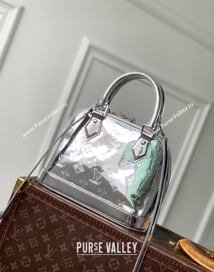 Louis Vuitton Alma BB bag in Silver Coated canvas M26335 2025 (KI-251126021)