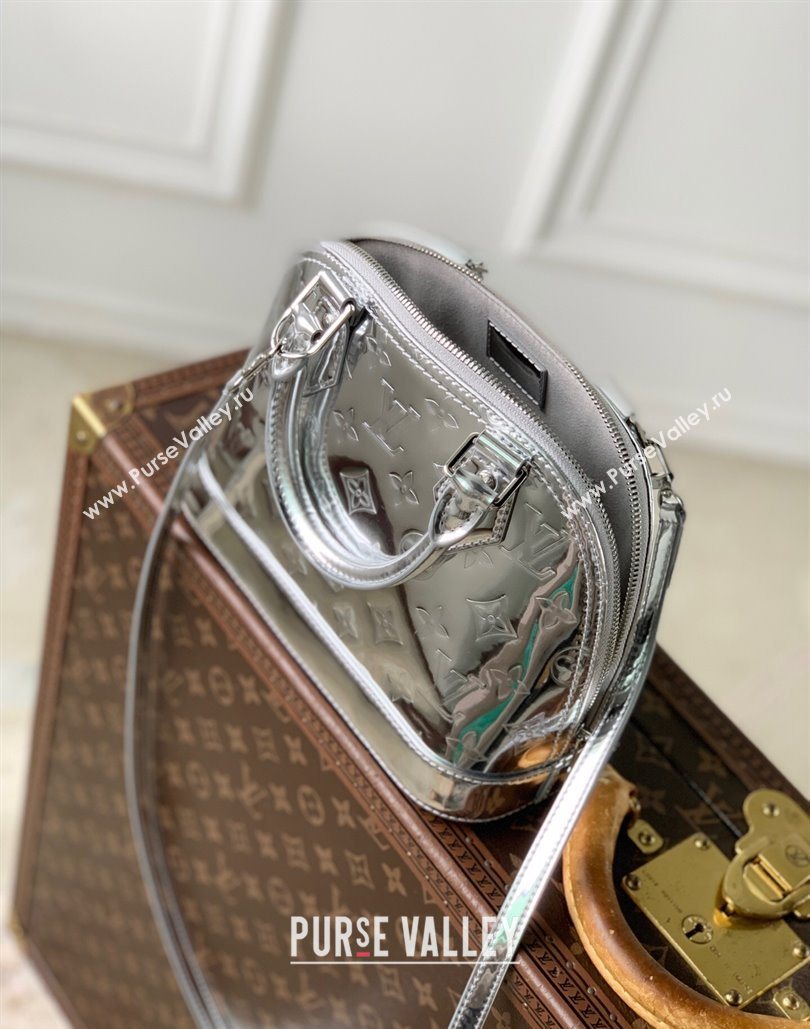 Louis Vuitton Alma BB bag in Silver Coated canvas M26335 2025 (KI-251126021)