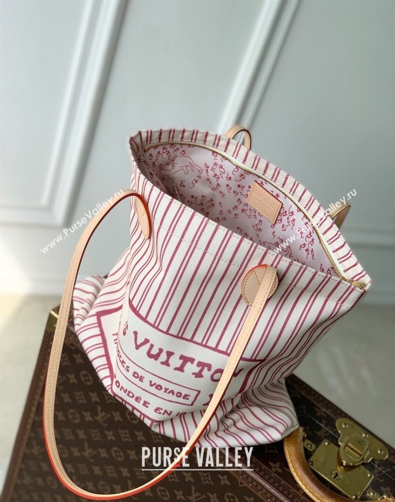 Louis Vuitton Carry It Bag in Beige/Plum Canvas 2025 M15121 (KI-251126026)