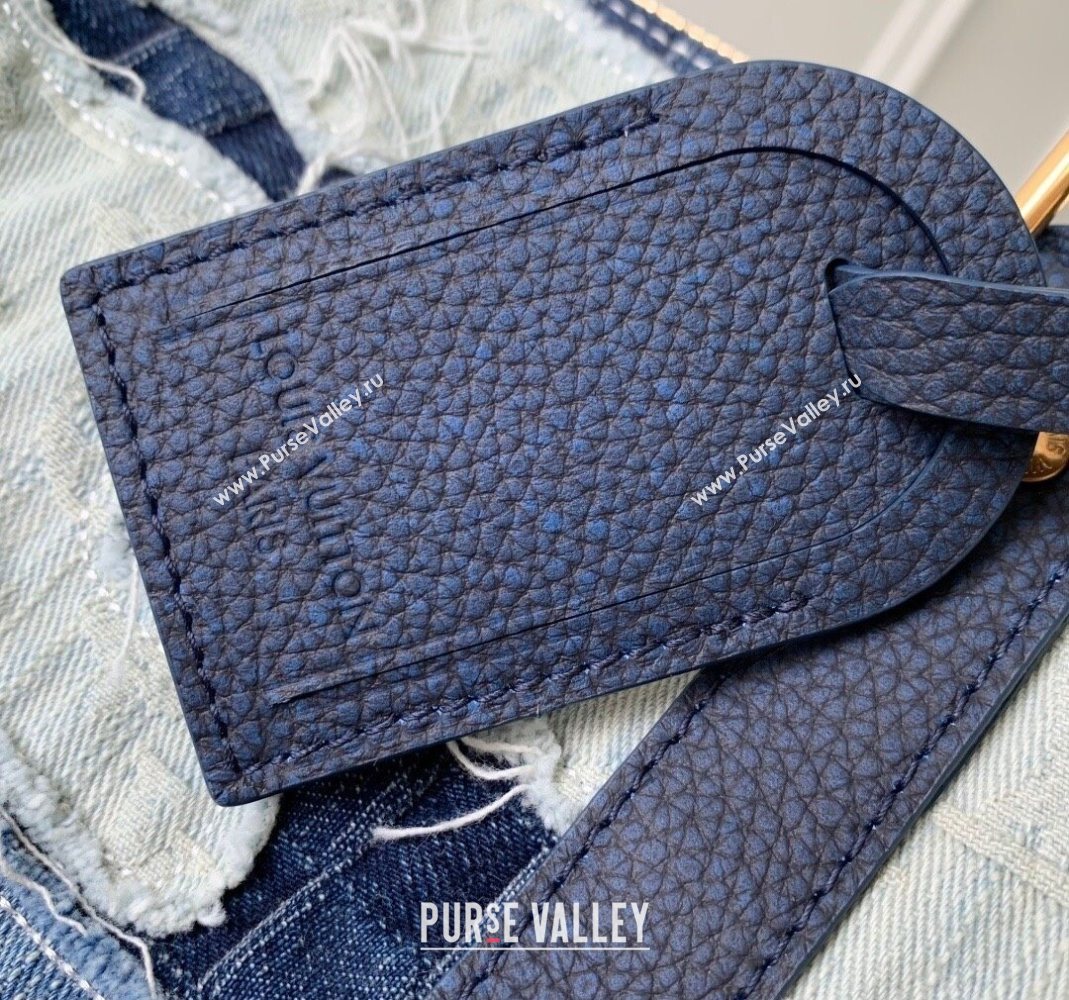 Louis Vuitton Keepall Bandouliere 50 travel bag in Blue Denim 2025 M26117 (KI-251126027)