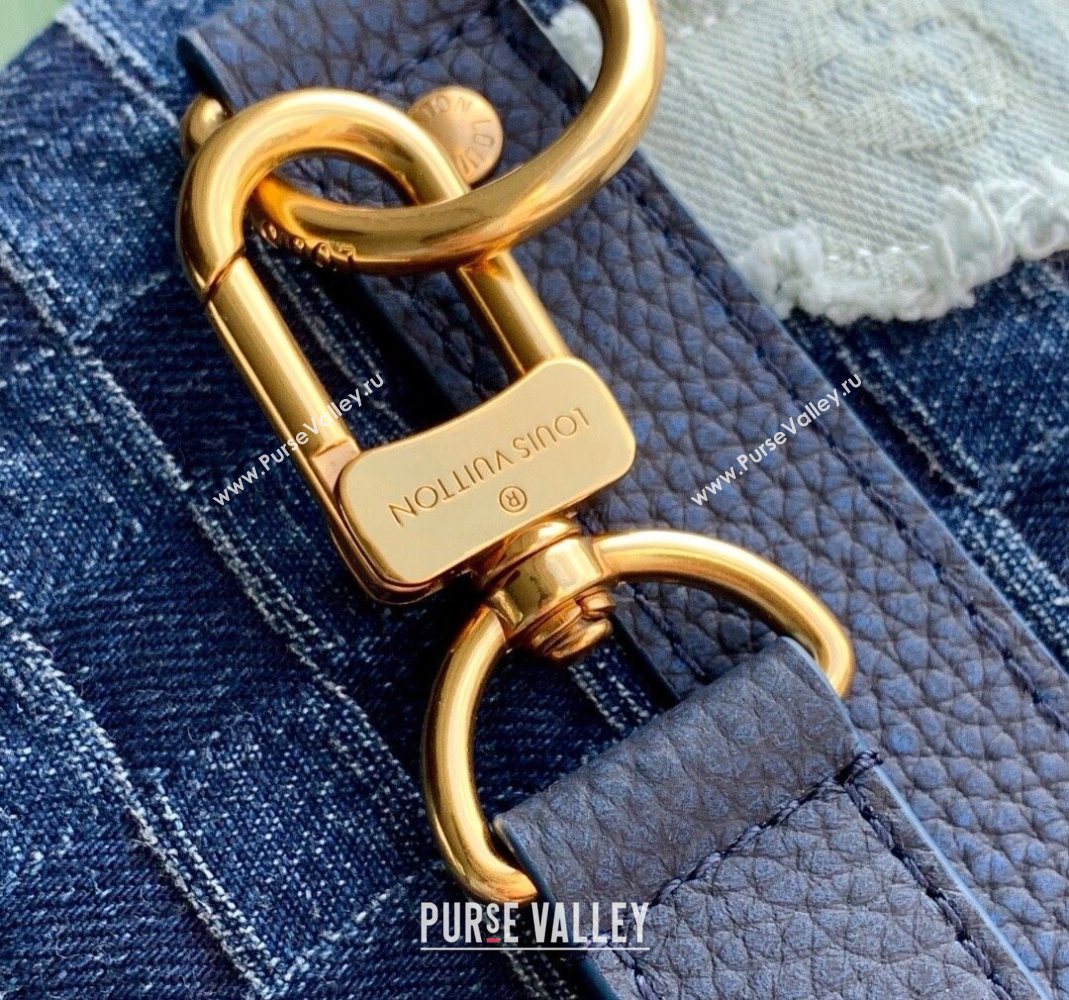 Louis Vuitton Keepall Bandouliere 50 travel bag in Blue Denim 2025 M26117 (KI-251126027)