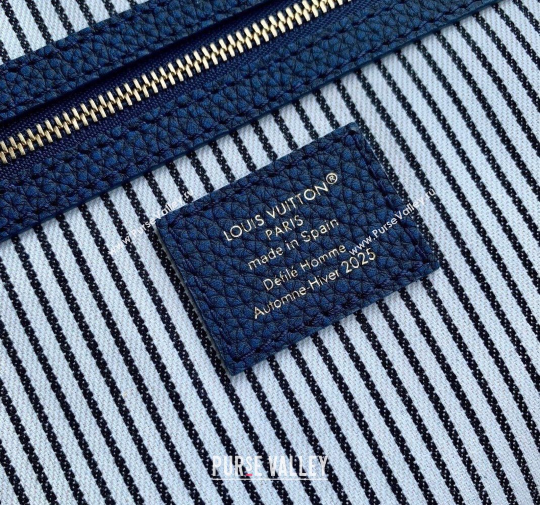 Louis Vuitton Keepall Bandouliere 50 travel bag in Blue Denim 2025 M26117 (KI-251126027)