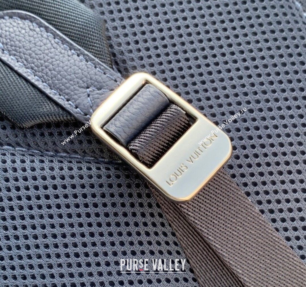 Louis Vuitton Mens Discovery Work Backpack bag in Waxy calfskin Navy Blue 2025 M26022 (KI-251126028)