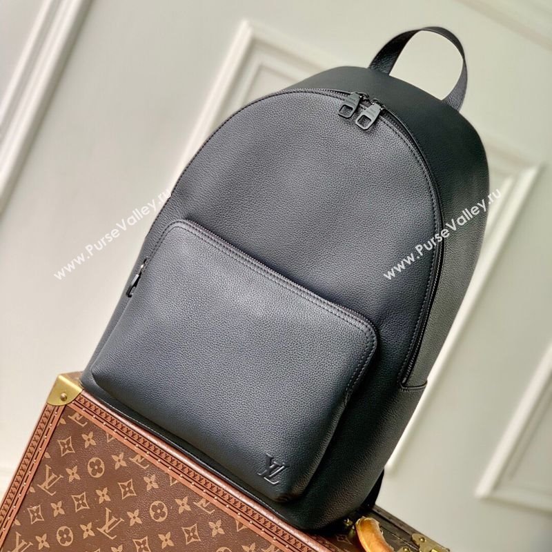 Louis Vuitton Mens Discovery Work Backpack bag in Waxy calfskin Black 2025 M15259 (KI-251126029)