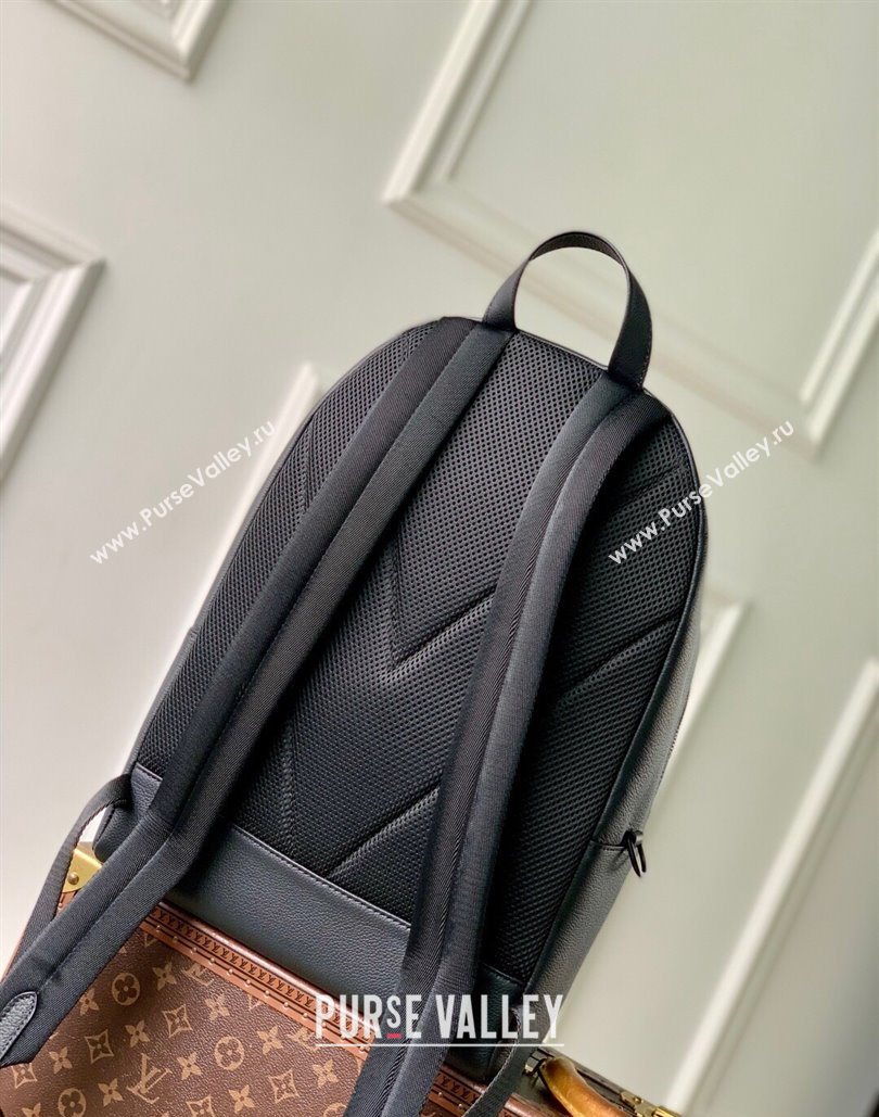 Louis Vuitton Mens Discovery Work Backpack bag in Waxy calfskin Black 2025 M15259 (KI-251126029)