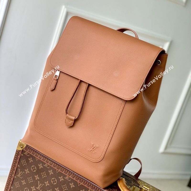 Louis Vuitton Mens Fastline Backpack bag in Tan Brown Waxy calfskin M26023 2025 (KI-251126031)