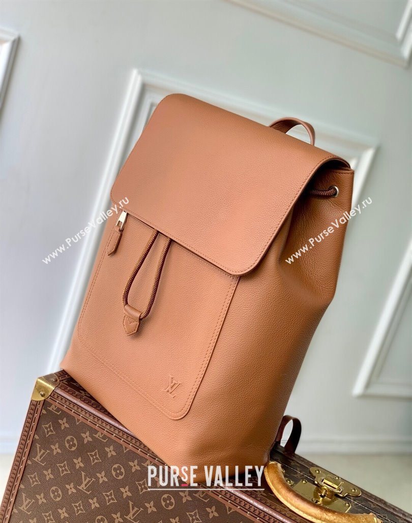 Louis Vuitton Mens Fastline Backpack bag in Tan Brown Waxy calfskin M26023 2025 (KI-251126031)