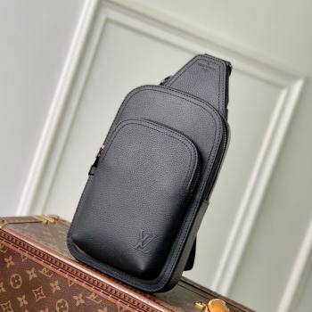 Louis Vuitton Mens Avenue Slingbag PM bag in Waxy calfskin Black 2025 M15255 (KI-251126038)