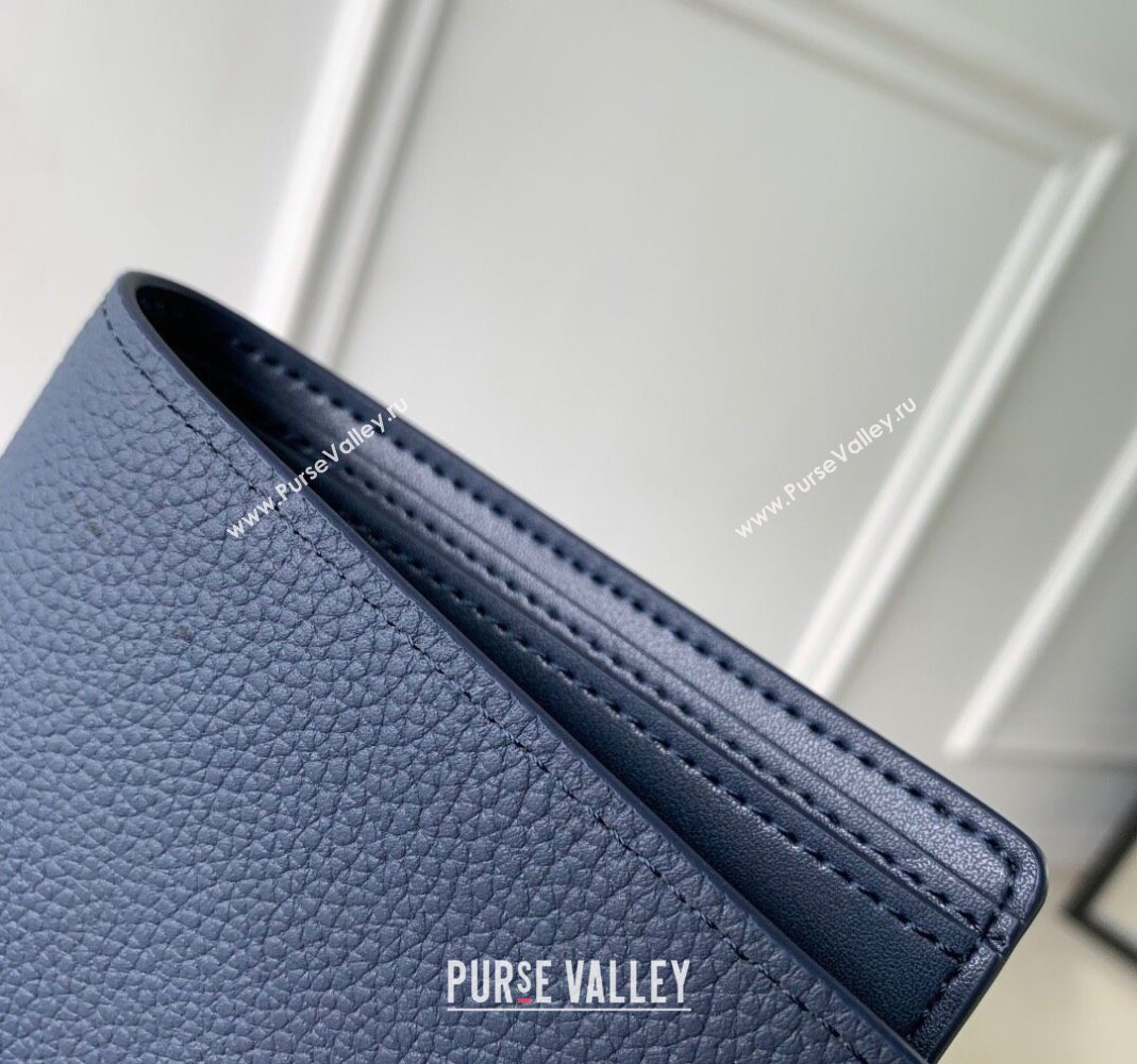 Louis Vuitton Multiple Wallet in Waxy calfskin Navy Blue 2025 M25983 (KI-251125127)