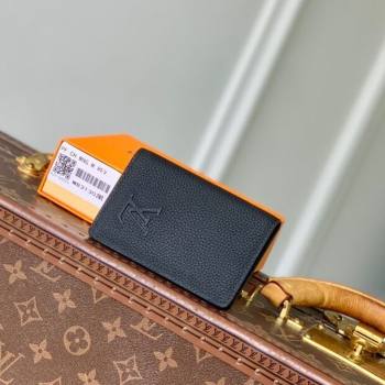 Louis Vuitton Pocket Organizer Wallet in Waxy calfskin leather Black 2025 M25951 (KI-251125115)