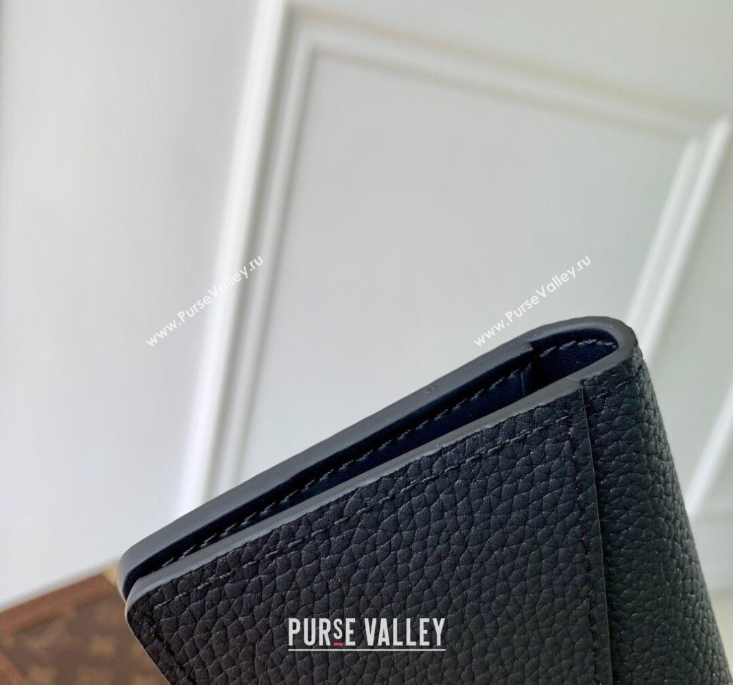 Louis Vuitton Pocket Organizer Wallet in Waxy calfskin leather Black 2025 M25951 (KI-251125115)