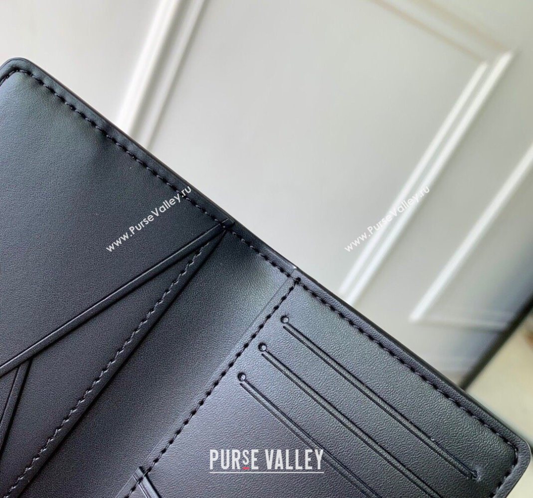 Louis Vuitton Pocket Organizer Wallet in Waxy calfskin leather Black 2025 M25951 (KI-251125115)