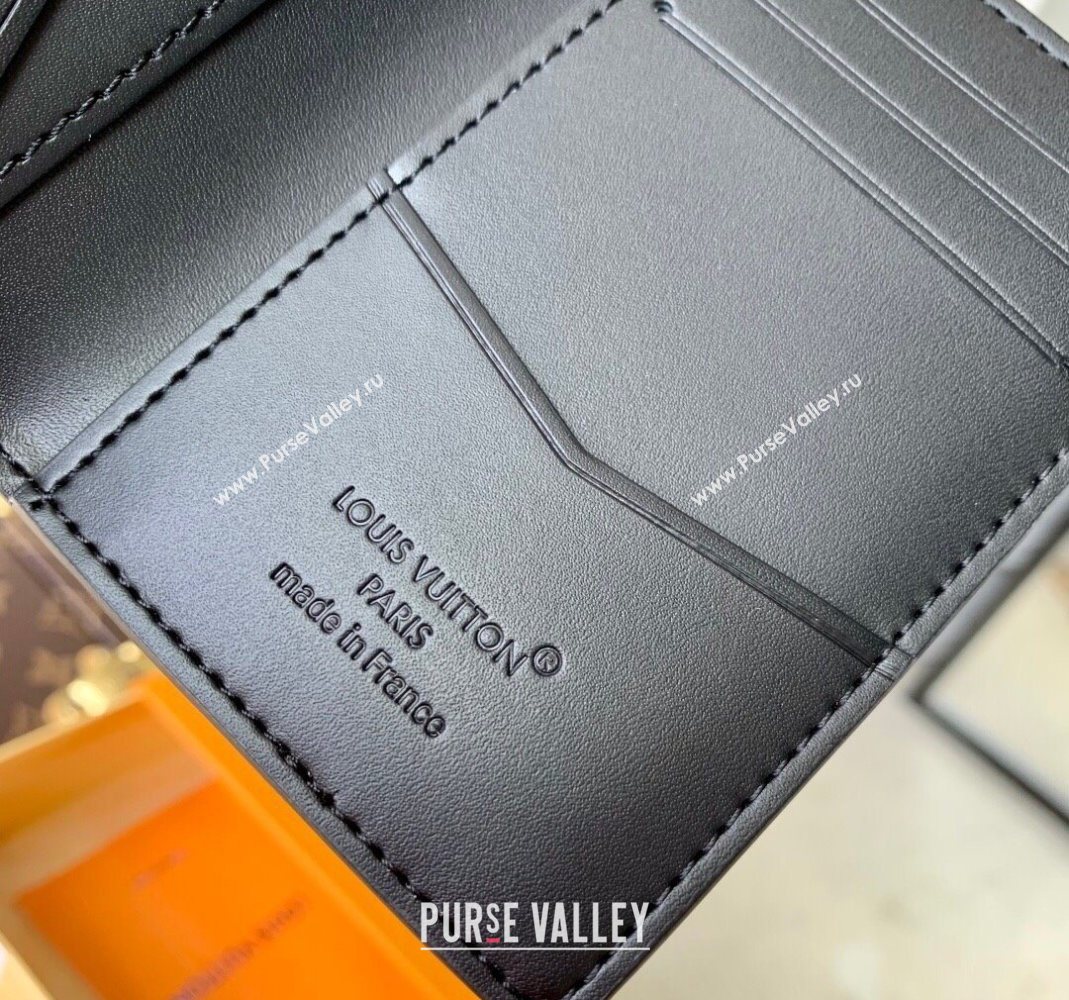 Louis Vuitton Pocket Organizer Wallet in Waxy calfskin leather Black 2025 M25951 (KI-251125115)