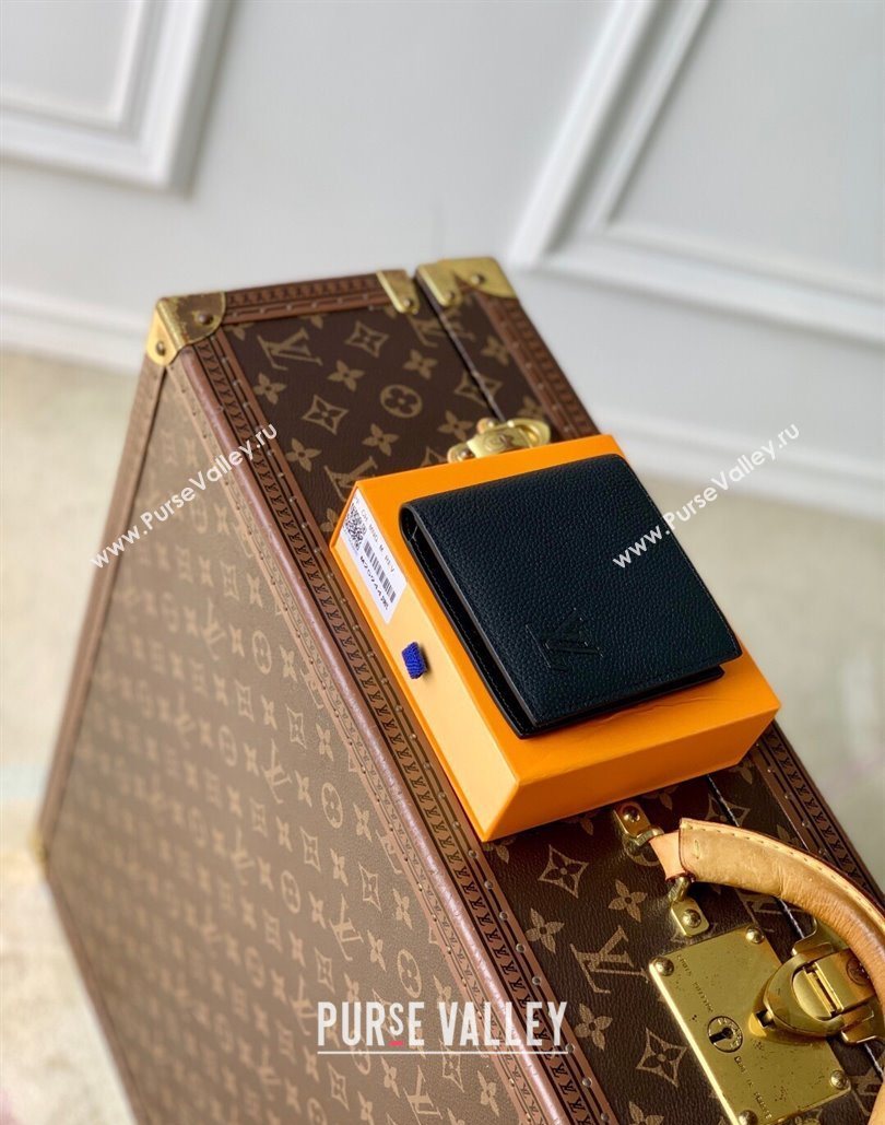 Louis Vuitton Marco Wallet in Waxy calfskin Black 2025 M25944 (KI-251125130)