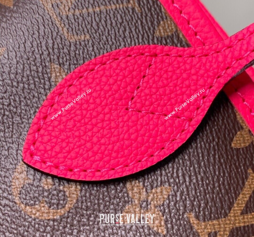 Louis Vuitton Neverfull Bandouliere Inside Out MM Tote bag Monogram Canvas/Pondichery Pink Textile 2025 M12707 (KI-251125085)