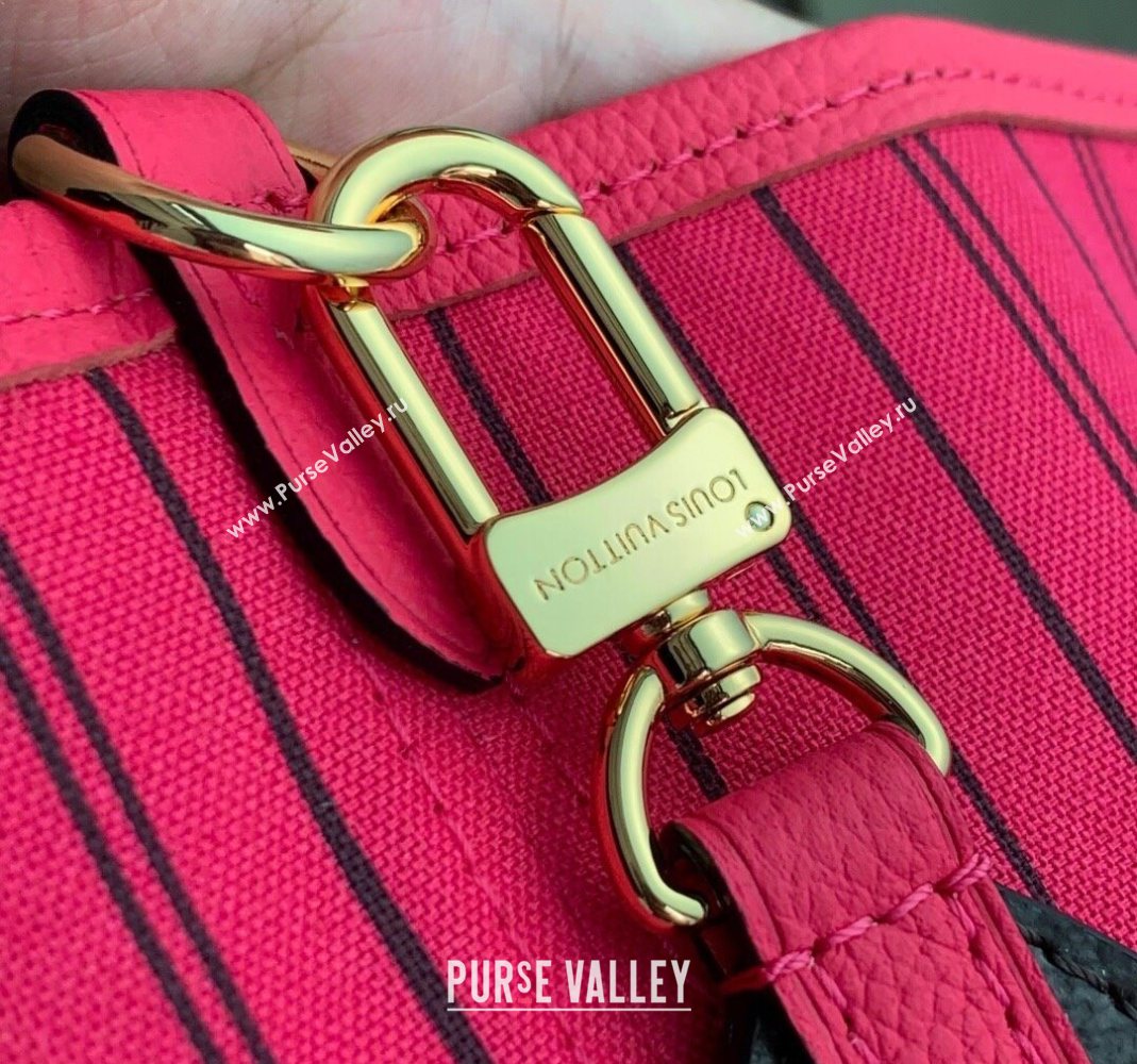 Louis Vuitton Neverfull Bandouliere Inside Out MM Tote bag Monogram Canvas/Pondichery Pink Textile 2025 M12707 (KI-251125085)