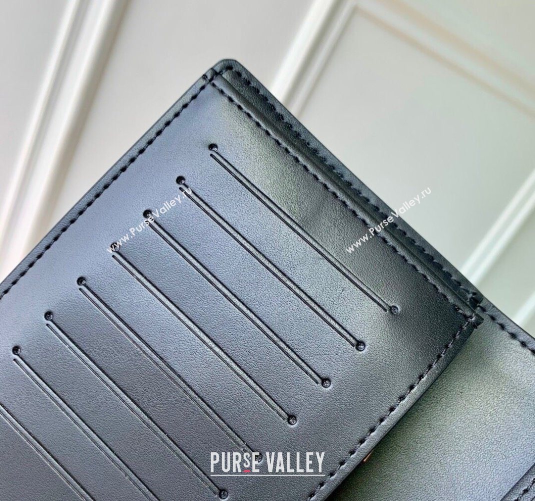 Louis Vuitton Brazza Wallet in Grained Leather Black 2025 M83126 (KI-251125120)