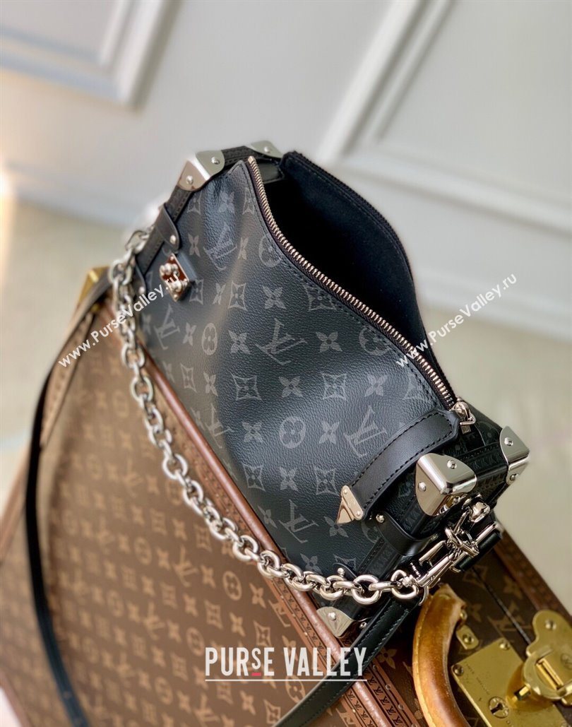 Louis Vuitton Side Trunk MM East West Bag in Black Monogram Eclipse Canvas 2025 M26226 (KI-251125082)