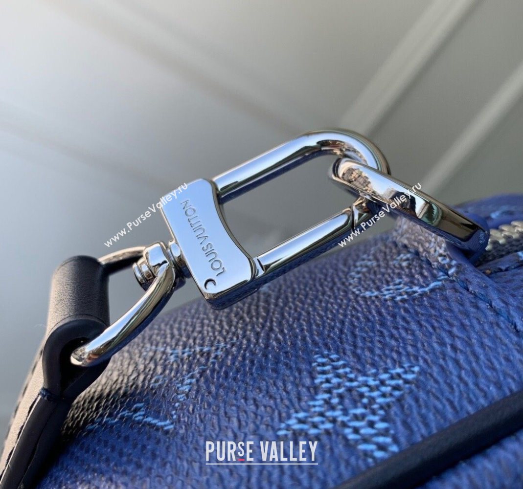 Louis Vuitton Mens Trocadero Wearable Wallet Bag in Monogram Heritage Canvas M26826 Ocean Blue 2025 (KI-251126043)