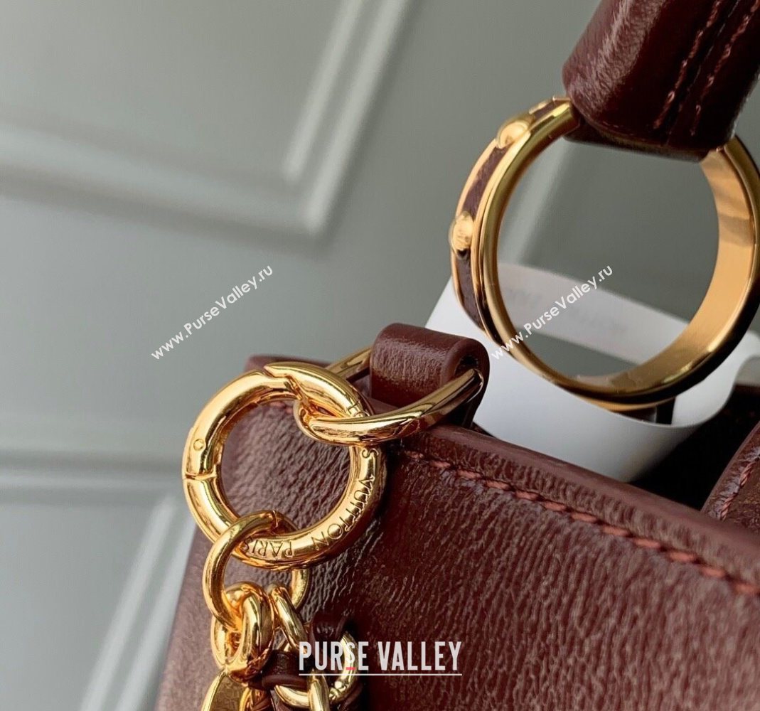 Louis Vuitton Capucines East-West Mini Bag in Leather M25473 Grenat Red 2025 (KI-251125093)