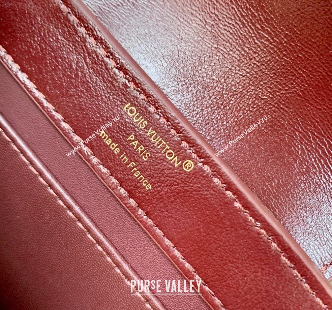 Louis Vuitton Capucines East-West Mini Bag in Leather M25473 Grenat Red 2025 (KI-251125093)