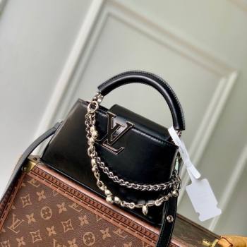 Louis Vuitton Capucines East-West Mini Bag in Leather M25473 Black 2025 (KI-251125094)