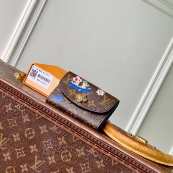 Louis Vuitton Rosalie Coin Purse Wallet in Vivenne Winter Holiday/Monogram Blue Frost M15323 2025 (KI-251125105)