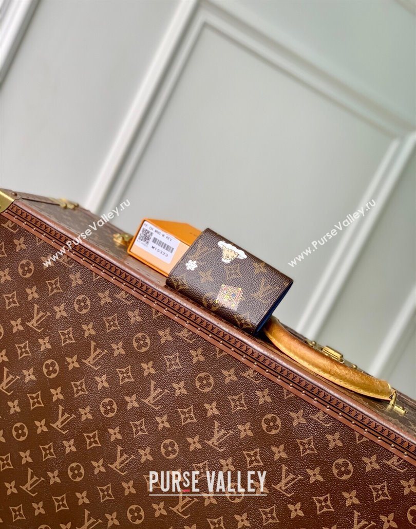 Louis Vuitton Rosalie Coin Purse Wallet in Vivenne Winter Holiday/Monogram Blue Frost M15323 2025 (KI-251125105)